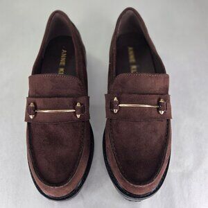 Anne Klein Women's Emme Lug Sole Loafers - Brown